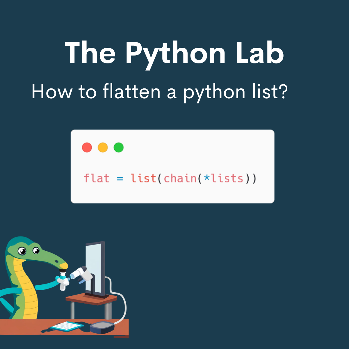 Python Lab How To Flatten A List